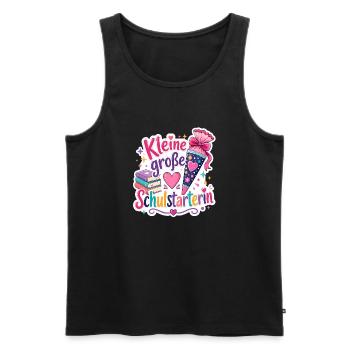 Schulkind 2026 Einschulung 2026 Schulanfang - Männer Premium Bio Tank Top - Schwarz - Vorne - AI Model Male 178 light (178cm)