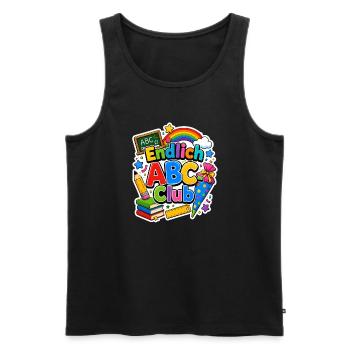 Schulkind 2026 Einschulung 2026 Schulanfang - Männer Premium Bio Tank Top - Schwarz - Vorne - Michal (187cm)