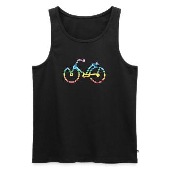vélo - Débardeur bio Premium Homme - noir - Devant - Michal (187cm)