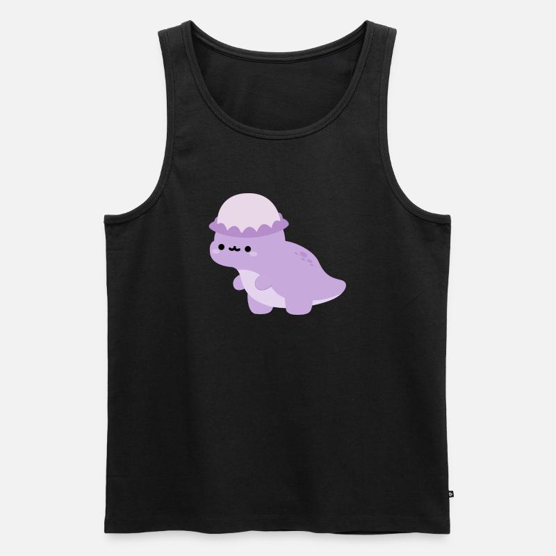 Pachycephalosaurus Dolly - Männer Premium Bio Tank Top - Schwarz