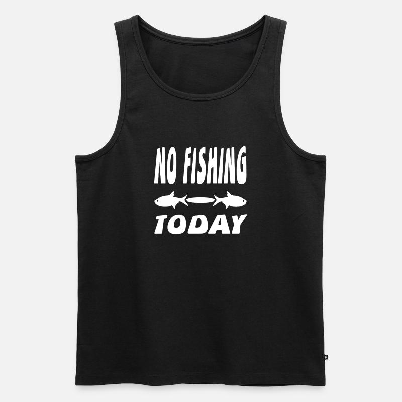 Angeln - Männer Premium Bio Tank Top - Schwarz