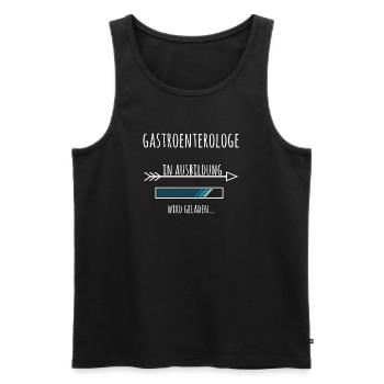 Gastroenterologe Ausbildung Medizinstudium Arzt  - Männer Premium Bio Tank Top - Schwarz - Vorne - Michal (187cm)