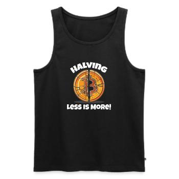 Welchen Teil von Bitcoin verstehst du nicht? - Männer Premium Bio Tank Top - Schwarz - Vorne - AI Model Male 178 light (178cm)