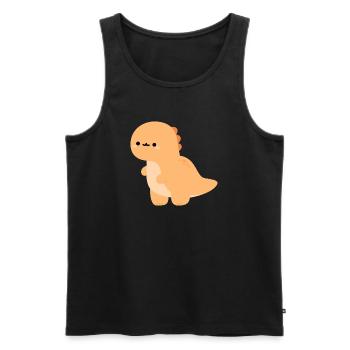 Baby Tyrannosaurus rex Teddy - Men's Premium Organic Tank Top - black - Front - Michal (187cm)