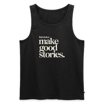 Bad Choices Make Good Stories Festival Party Trip - Men's Premium Organic Tank Top - black - Front - AI Model Male 178 light (178cm)
