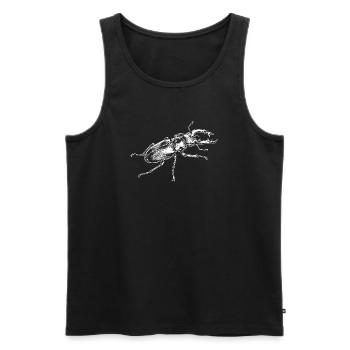Big Insect Drawing-Design - Männer Premium Bio Tank Top - Schwarz - Vorne - AI Model Male 178 light (178cm)