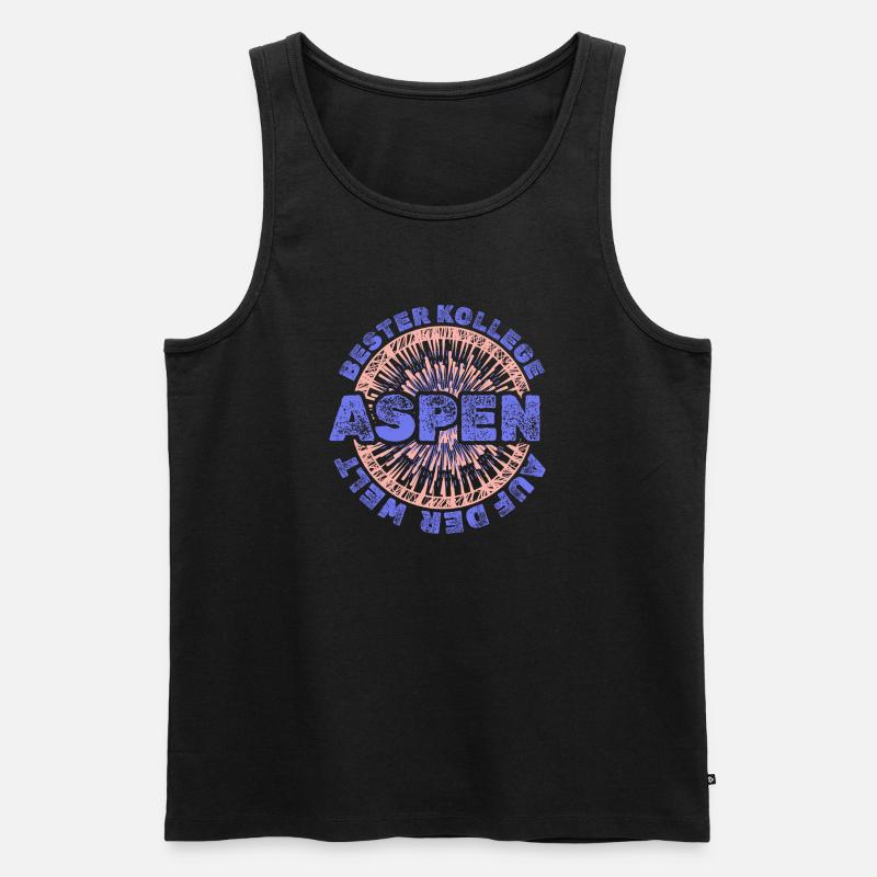 Mitarbeiter Aspen - Männer Premium Bio Tank Top - Schwarz