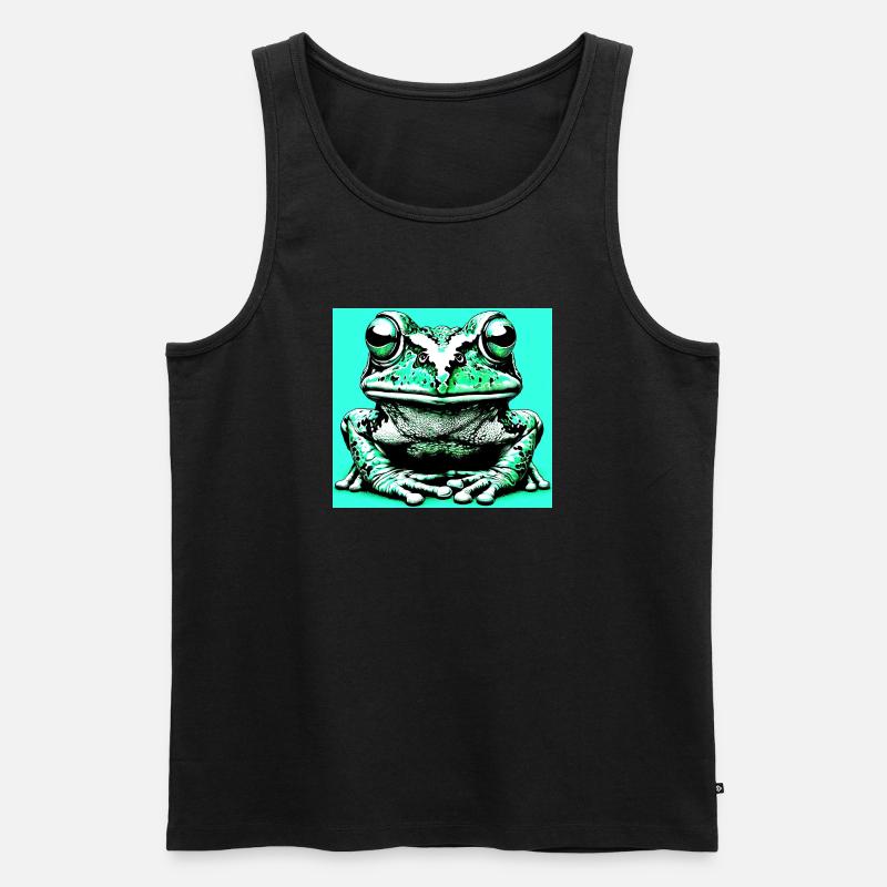 Frosch - Männer Premium Bio Tank Top - Schwarz