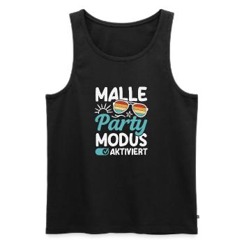 Malle Party Modus Mallorca Urlaub Gruppen - Männer Premium Bio Tank Top - Schwarz - Vorne - Michal (187cm)