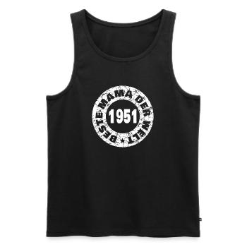 1951 - Men's Premium Organic Tank Top - black - Front - Michal (187cm)