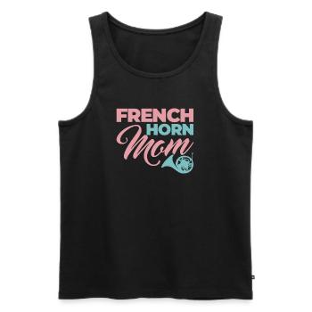 Maman Cor Français - Débardeur bio Premium Homme - noir - Devant - AI Model Male 178 light (178cm)