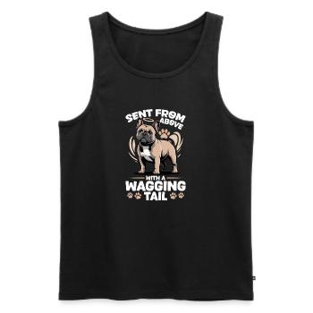 French Bulldog Frenchie Dog Breed - Men's Premium Organic Tank Top - black - Front - Michal (187cm)