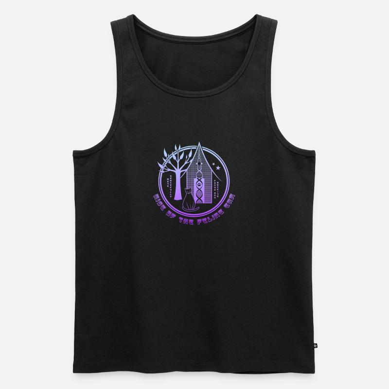 Aufstieg der Katzenära - Männer Premium Bio Tank Top - Schwarz