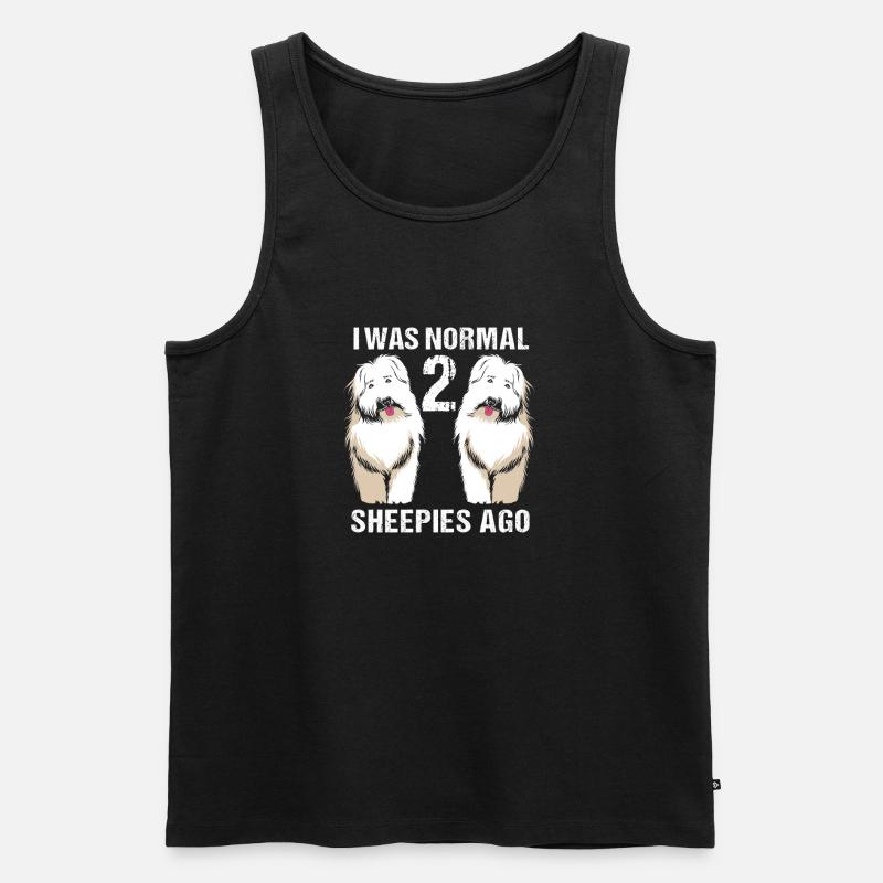 Englischer Schäferhund - Männer Premium Bio Tank Top - Schwarz