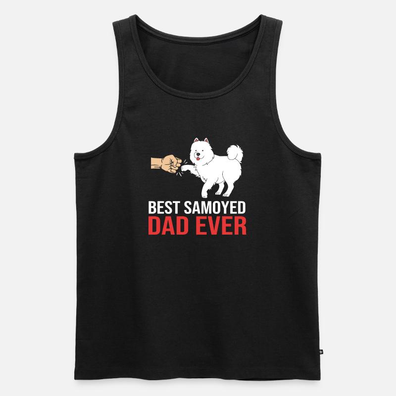 Samojede - Männer Premium Bio Tank Top - Schwarz