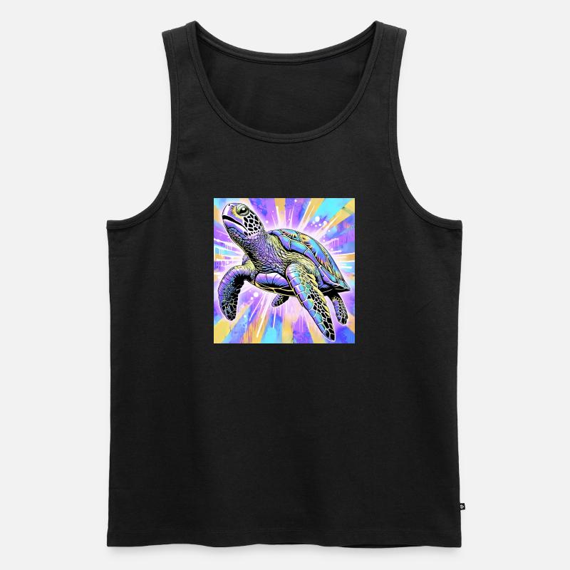 Schildkröte - Männer Premium Bio Tank Top - Schwarz