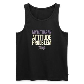 Crohn's disease, Crohn's disease, Ibd-krieger - Men's Premium Organic Tank Top - black - Front - AI Model Male 178 light (178cm)