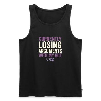 Crohn's disease, Crohn's disease, Ibd-krieger - Men's Premium Organic Tank Top - black - Front - AI Model Male 178 light (178cm)