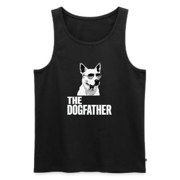 German Shepherd The Dog Father Dog Owner Owner - Men's Premium Organic Tank Top - black - Front - AI Model Male 178 light (178cm)