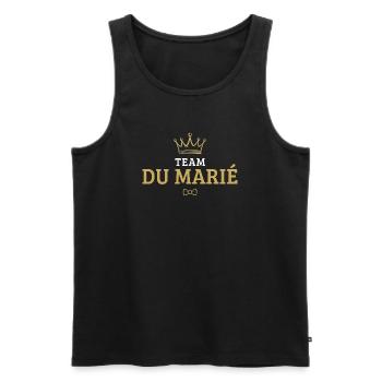 Team du marié - Débardeur bio Premium Homme - noir - Devant - Michal (187cm)