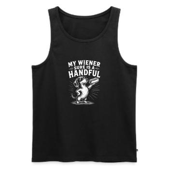 My Viennese is really a challenge! Funny - Men's Premium Organic Tank Top - black - Front - AI Model Male 178 light (178cm)