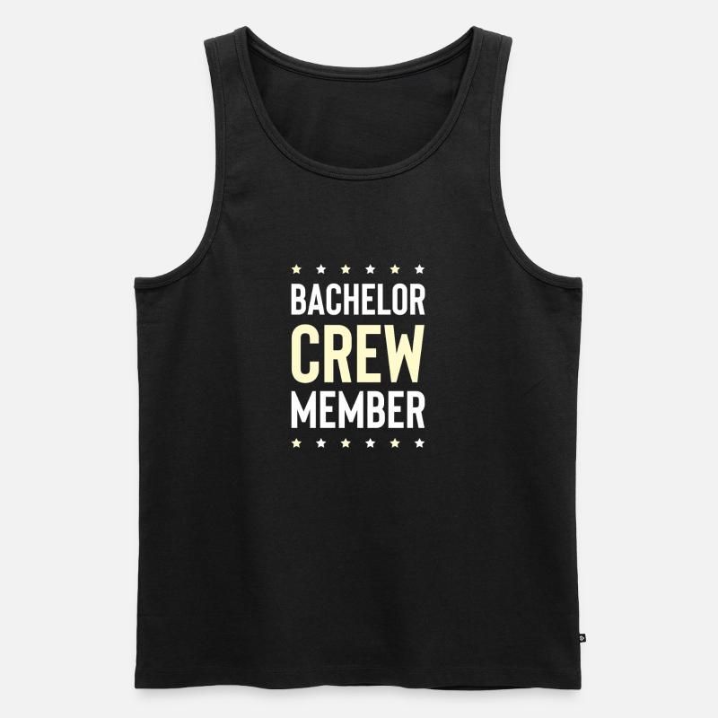 Bachelor Crew - Männer Premium Bio Tank Top - Schwarz