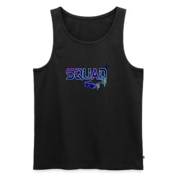Squad Cyber Neon Goggles Party Gaming Team - Men's Premium Organic Tank Top - black - Front - AI Model Male 178 light (178cm)
