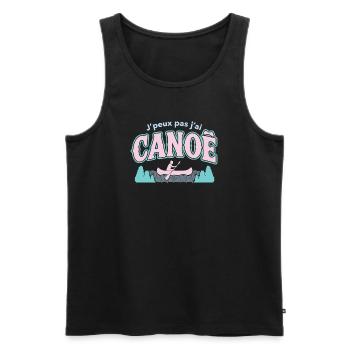 J'peux pas j'ai CANOE - Débardeur bio Premium Homme - noir - Devant - Michal (187cm)