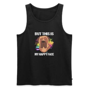 Bullmastiff - Men's Premium Organic Tank Top - black - Front - Michal (187cm)