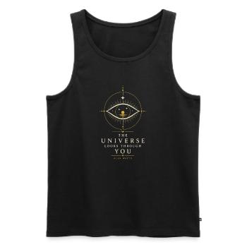 Kosmische Innere Vision - Männer Premium Bio Tank Top - Schwarz - Vorne - AI Model Male 178 light (178cm)