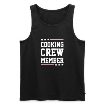 Équipe de cuisine - Débardeur bio Premium Homme - noir - Devant - Michal (187cm)
