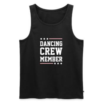Dancing Crew - Männer Premium Bio Tank Top - Schwarz - Vorne - AI Model Male 178 light (178cm)