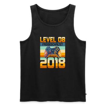 8. Geburtstag Junge Mädchen 2018 Gaming Gamer - Männer Premium Bio Tank Top - Schwarz - Vorne - Michal (187cm)