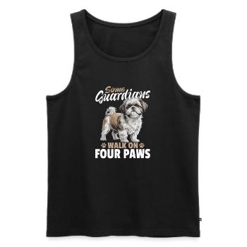 Shih Tzu Dog Breed - Männer Premium Bio Tank Top - Schwarz - Vorne - Michal (187cm)