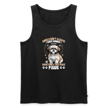 Shih Tzu Dog Breed - Men's Premium Organic Tank Top - black - Front - Michal (187cm)