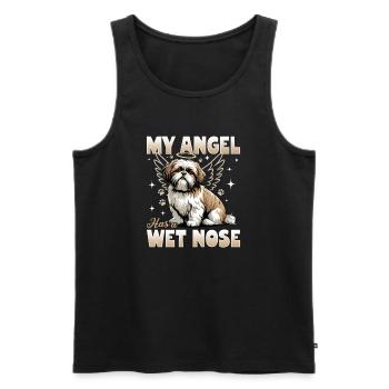 Shih Tzu Dog Breed - Männer Premium Bio Tank Top - Schwarz - Vorne - Michal (187cm)