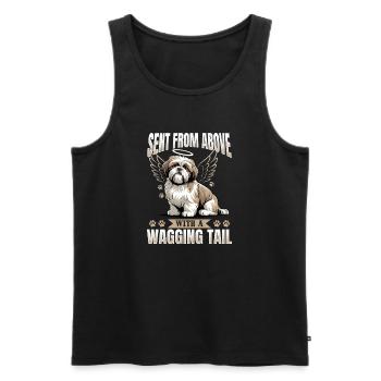 Shih Tzu Dog Breed - Männer Premium Bio Tank Top - Schwarz - Vorne - Michal (187cm)
