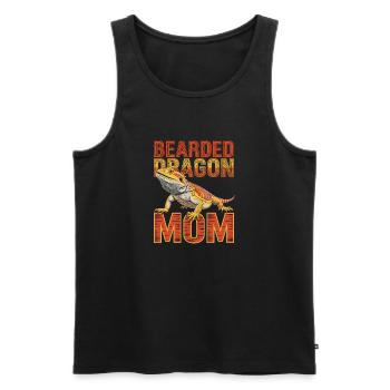 Bearded Dragon Mom Tierliebhaberin Reptilienfan - Männer Premium Bio Tank Top - Schwarz - Vorne - Michal (187cm)