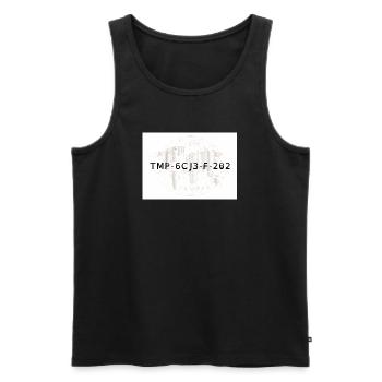 NOTTING HILL - Männer Premium Bio Tank Top - Schwarz - Vorne - AI Model Male 178 light (178cm)