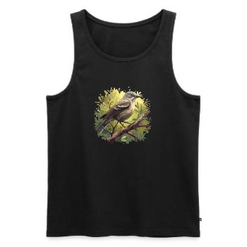 Spottdrosseln Spottdrossel - Männer Premium Bio Tank Top - Schwarz - Vorne - AI Model Male 178 light (178cm)