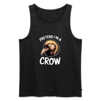 Crows Sayings Crow Funny Crow Gift - Men's Premium Organic Tank Top - black - Front - Michal (187cm)