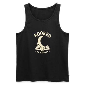 Booked for Midnight - Männer Premium Bio Tank Top - Schwarz - Vorne - AI Model Male 178 light (178cm)