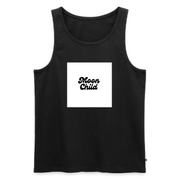 Moon Child Celestial Script - Men's Premium Organic Tank Top - black - Front - Michal (187cm)