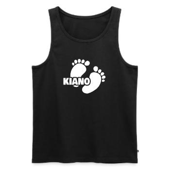 Baby Kiano - Männer Premium Bio Tank Top - Schwarz - Vorne - Michal (187cm)