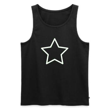 stern- - Männer Premium Bio Tank Top - Schwarz - Vorne - Michal (187cm)