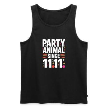 Karneval Party Kölner Animal Since 11.11. Köln - Men's Premium Organic Tank Top - black - Front - Michal (187cm)