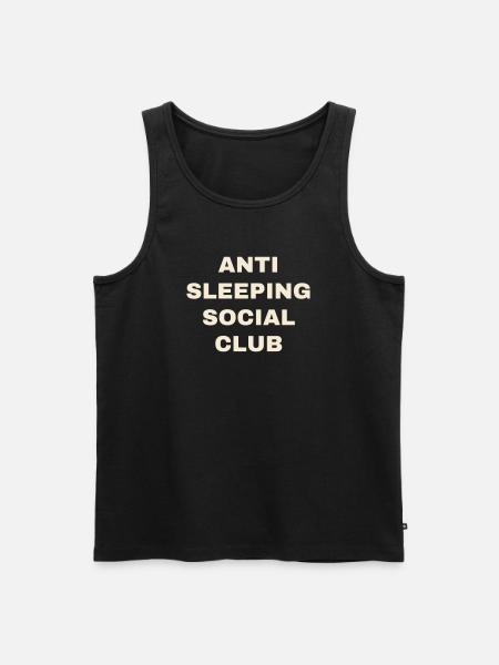 Anti Sleeping Social Club - Funny - Men's Premium Organic Tank Top - black
