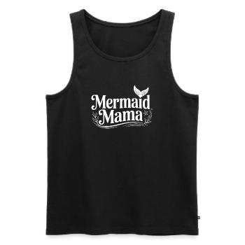 Meerjungfrau-Mama - Männer Premium Bio Tank Top - Schwarz - Vorne - Michal (187cm)