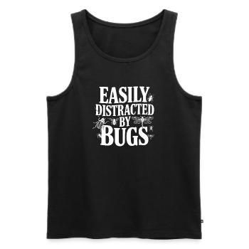 Leicht von Käfern abgelenkt - Männer Premium Bio Tank Top - Schwarz - Vorne - Michal (187cm)
