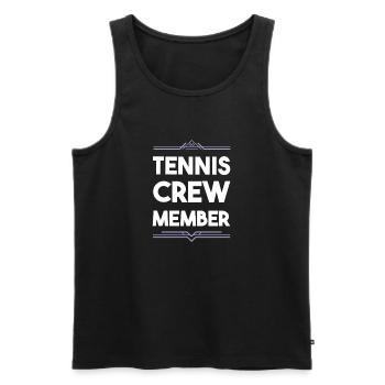 Équipe de tennis - Débardeur bio Premium Homme - noir - Devant - Michal (187cm)